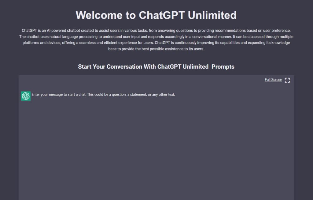 ChatGPT Unlimited Requests